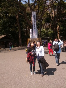 Me and Cristina at the shrine